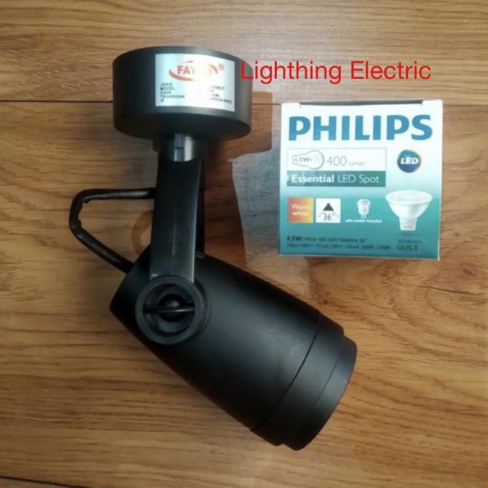 Lampu spotlight tempel plafon led philips 4,5w spotlight plafon