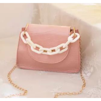 ( GS ) TAS FASHION SLING BAG SELEMPANG BAHAN CROCO