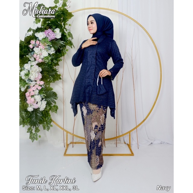 MUT&gt; STELAN KEBAYA TUNIK KARTINI - BAJU KEBAYA BRUKAT MODERN - KEBAYA TUNIK TERLARIS 2023 - TUNIK FRIENDLY BUSUI