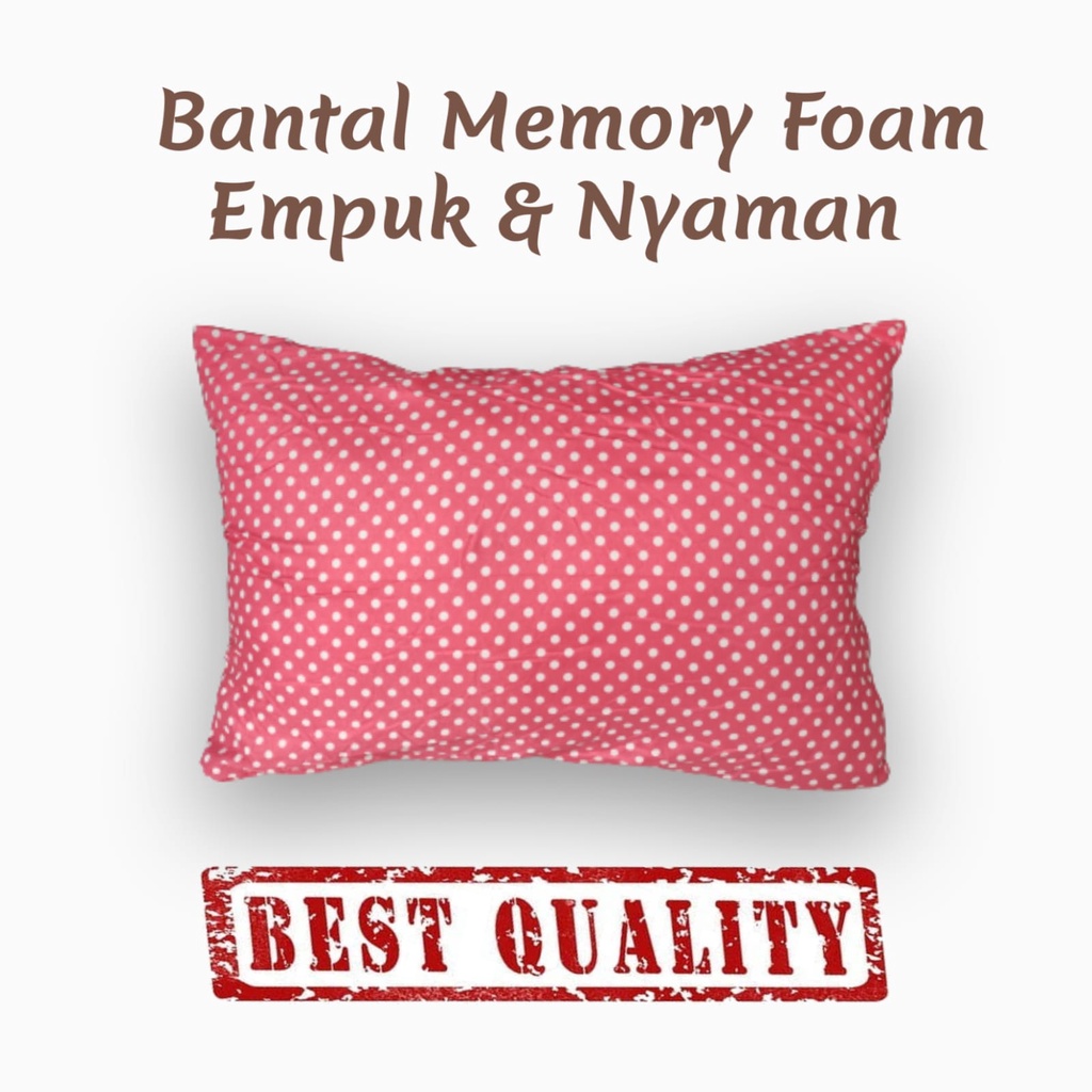 Bantal Guling Tidur Hotel Murah, Full Memory Foam Empuk Dan Nyaman