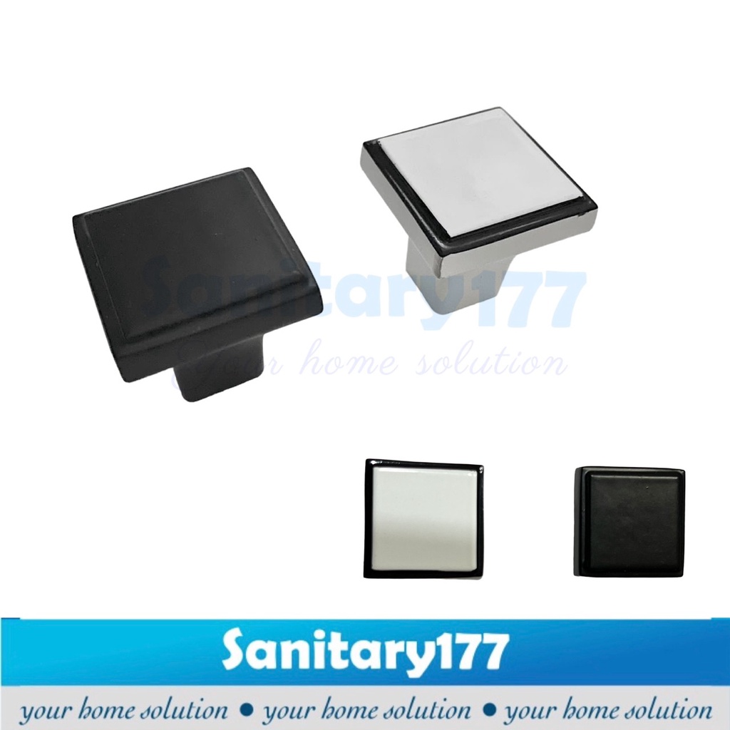 Tarikan Laci segiempat kotak 5275 - handle pegangan lemari pintu kitchen set furniture gagang knop knob murah antik rosegold hitam putih antique