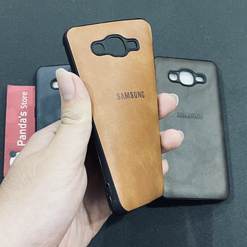 Leather Case Samsung J2 Prime Softcase Kulit Elegan Casing Slim Fit