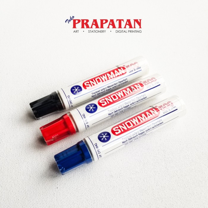 

Spidol Permanen Snowman 500 / Snowman Permanent Marker - Hitam NANDAA