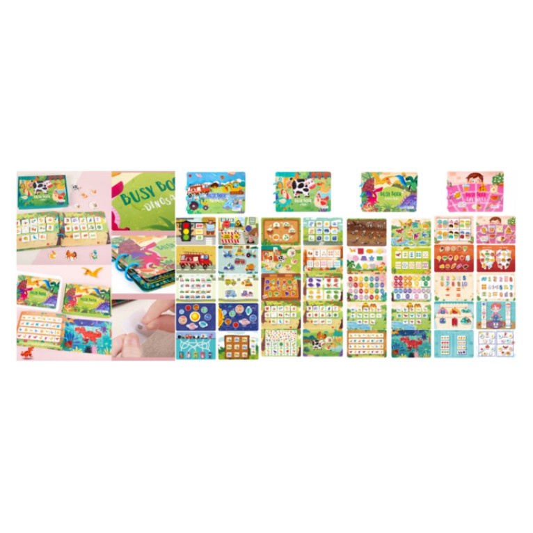 Mainan Edukasi Anak DIY BUSY BOOK RING Buka Anak Kreatif Diy Puzzle