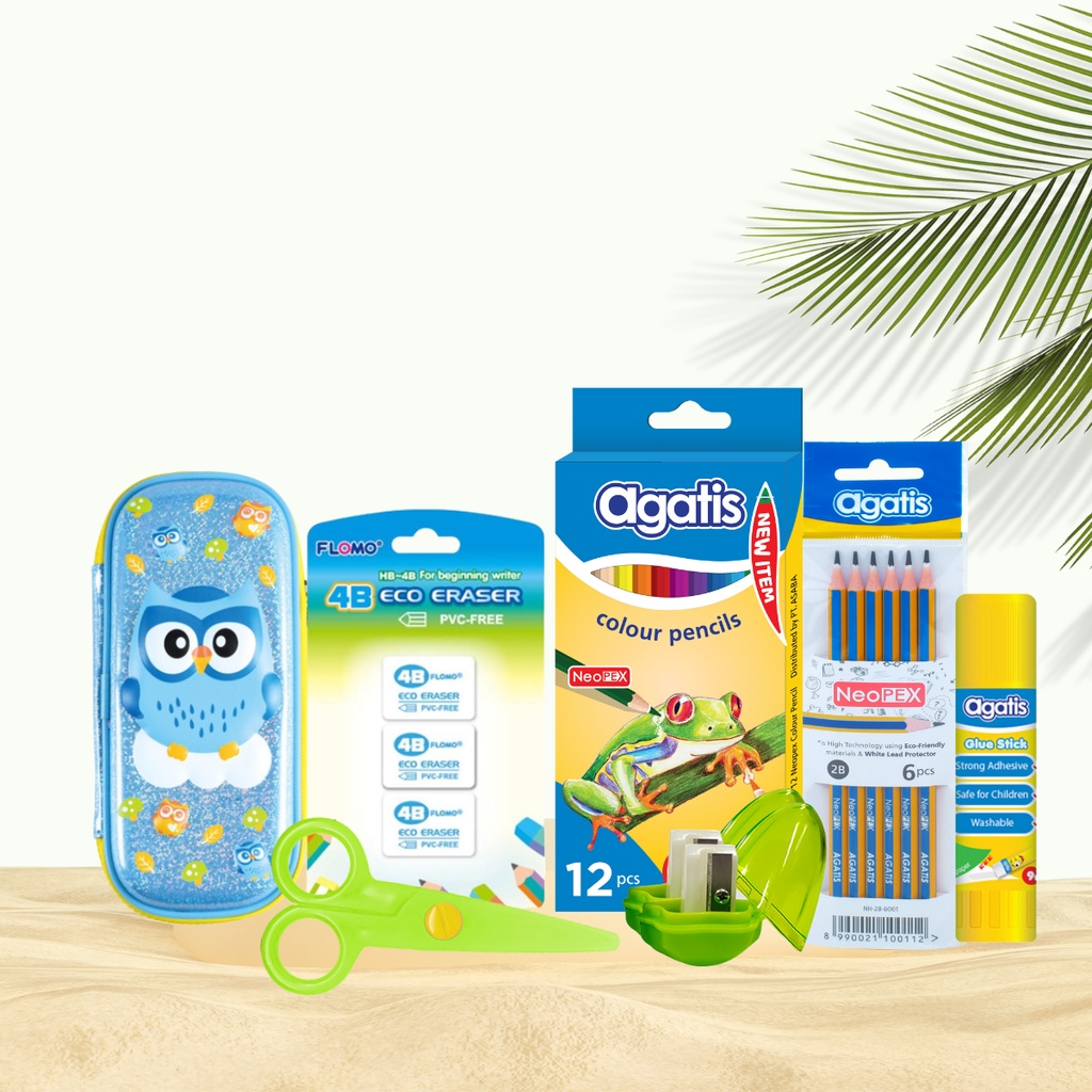 

FLOMO X AGATIS Paket Alat Sekolah Mewarnai Paud & TK