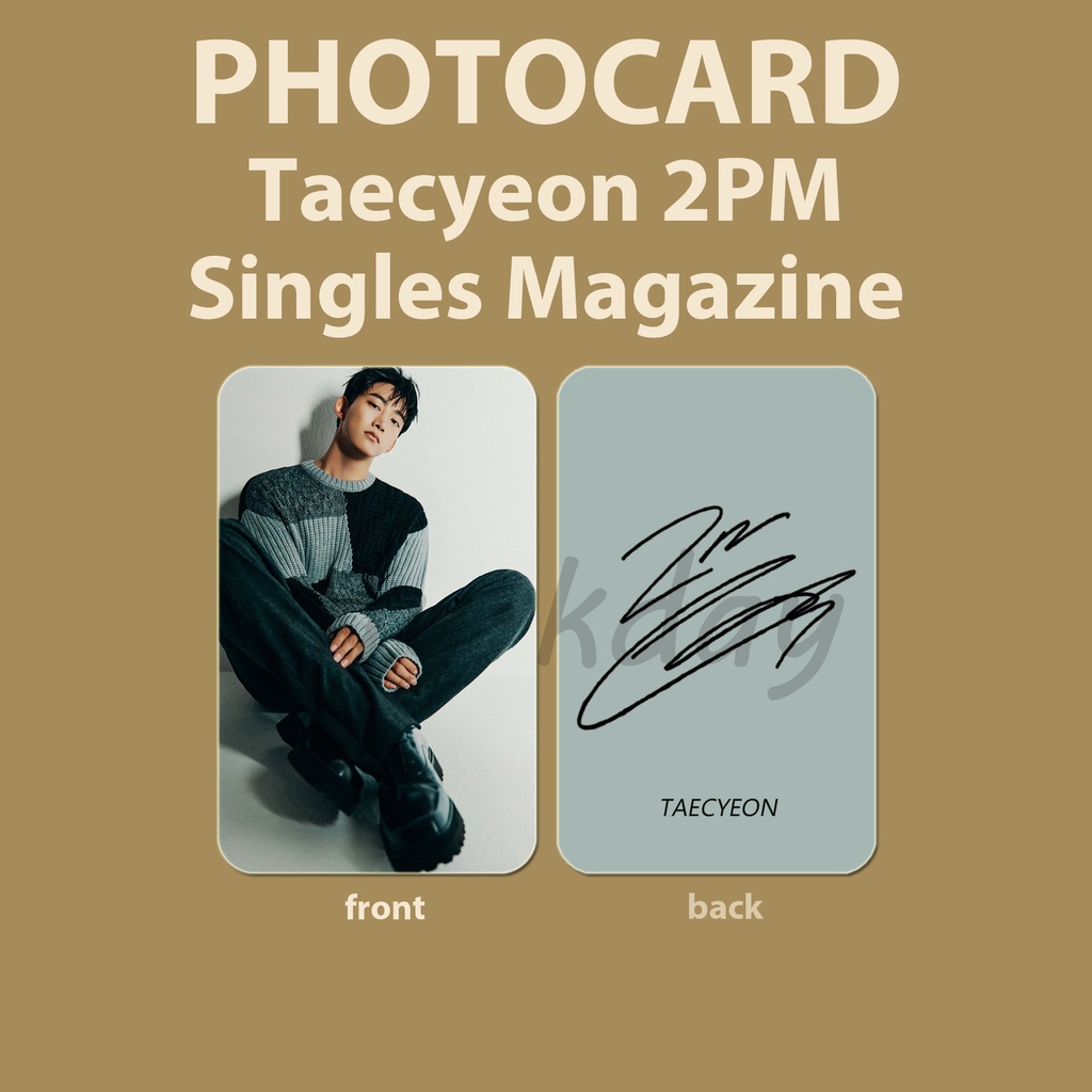 PC-1069, Photocard Taecyeon 2PM Singles 2 sisi