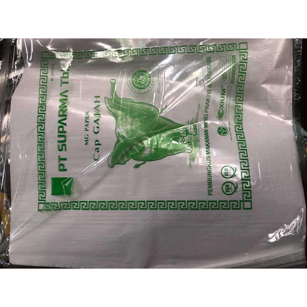 Kertas Nasi MG Paper Gajah 25x27 / Kertas Nasi 25x27 / Kertas MG Paper isi 100 lembar