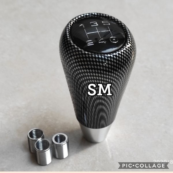 Jual shift knop gear knob MANUAL motif carbon universal honda toyota