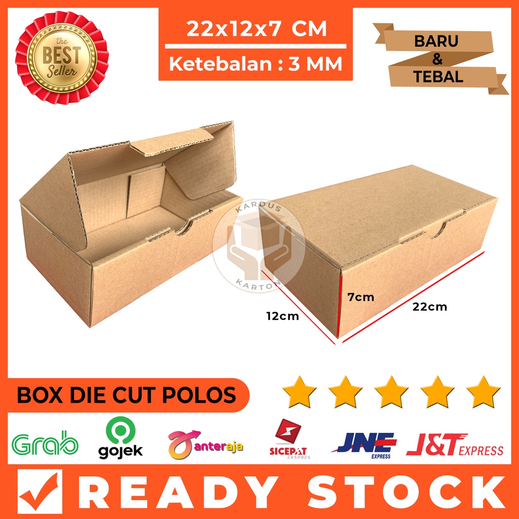 

Kardus Die Cut Pizza Polos 22x12x7 Cm Single Wall, Tebal Baru Murah