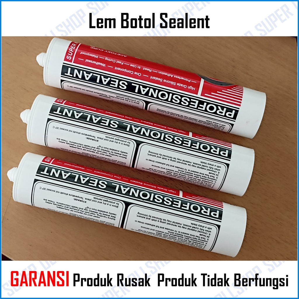 Lem Kaca Aquarium Bening Hitam Sealant Silikon Silicone Silent Silen Akuarium Sealent Botol Termurah