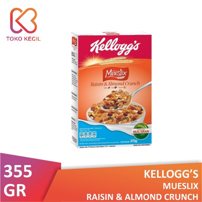 

Sereal Kelloggs Mueslix Raisin Almond 375Gr