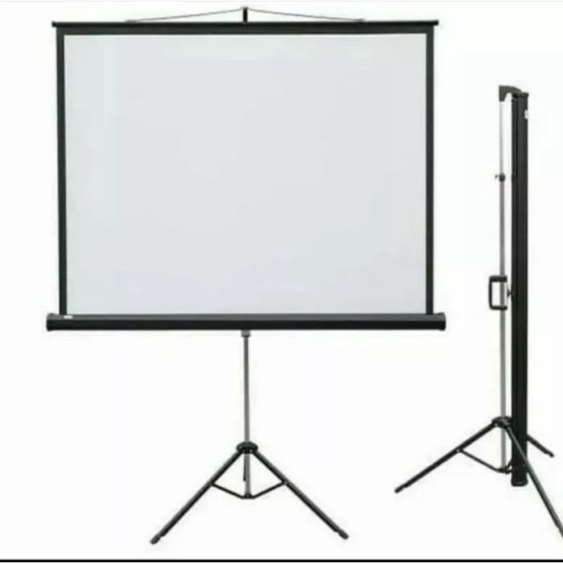 Layar Proyektor Tripod 120inch format 4:3
