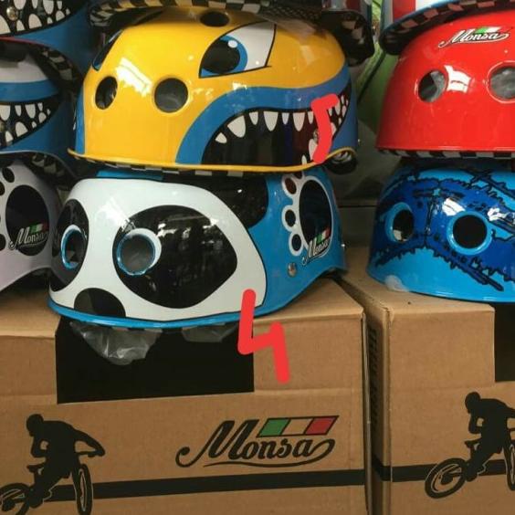 HELM ANAK /HELM SEPEDA SKATING MOTIF KEREN / HELM SEPEDA