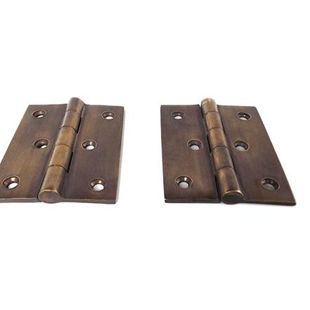 4" Solid Brass Door Hinge / Engsel Pintu Kayu Kuningan Asli Antiq