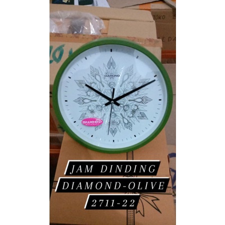 jam dinding diamond