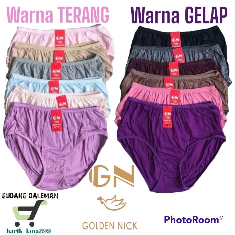 Celana Dalam Wanita CD Golden Nick SET 6pcs-12pcs 937-939-931 CD BEST SELLER -Pakaian Dalam