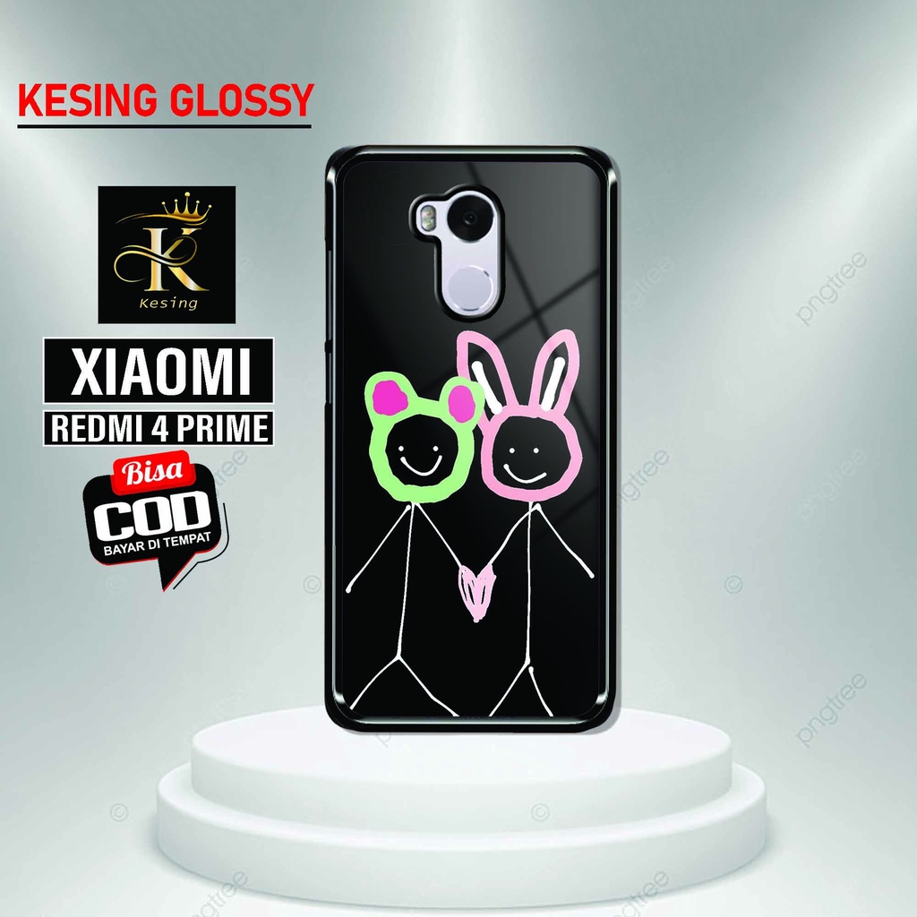 Case Redmi 4 Prime - Case Redmi 4 Prime Terbaru - Hardcase Glossy - Softcase Kaca - Case Redmi 4 Pri