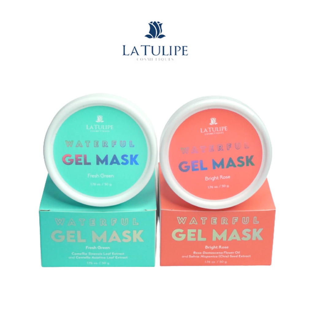 Latulipe | La Tulipe Waterful Gel Mask 50gr Fresh Green | Bright Rose