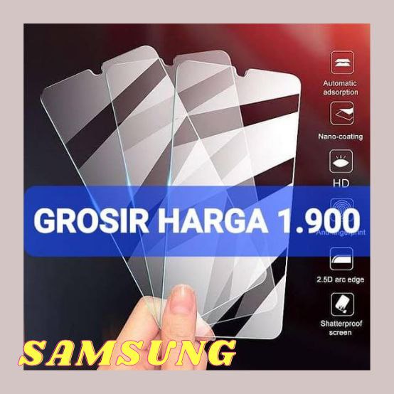 TEMPERED GLASS KACA BENING ANTI GORES/PELINDUNG LAYAR KACA BENING/ TG KACA BENING SAMSUNG S3 S4 S5 S8+ GALAXY GRAND 1 GALAXY V GALAXY CORE 2 GALAXY ACE 3