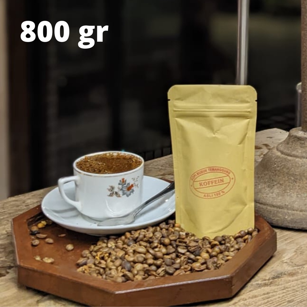 

KOPI ROBUSTA LAWU 800GR - KOFFEIN Fresh Asli Bubuk Giling Halus /Medium /Kasar /Biji - Indonesia Coffee