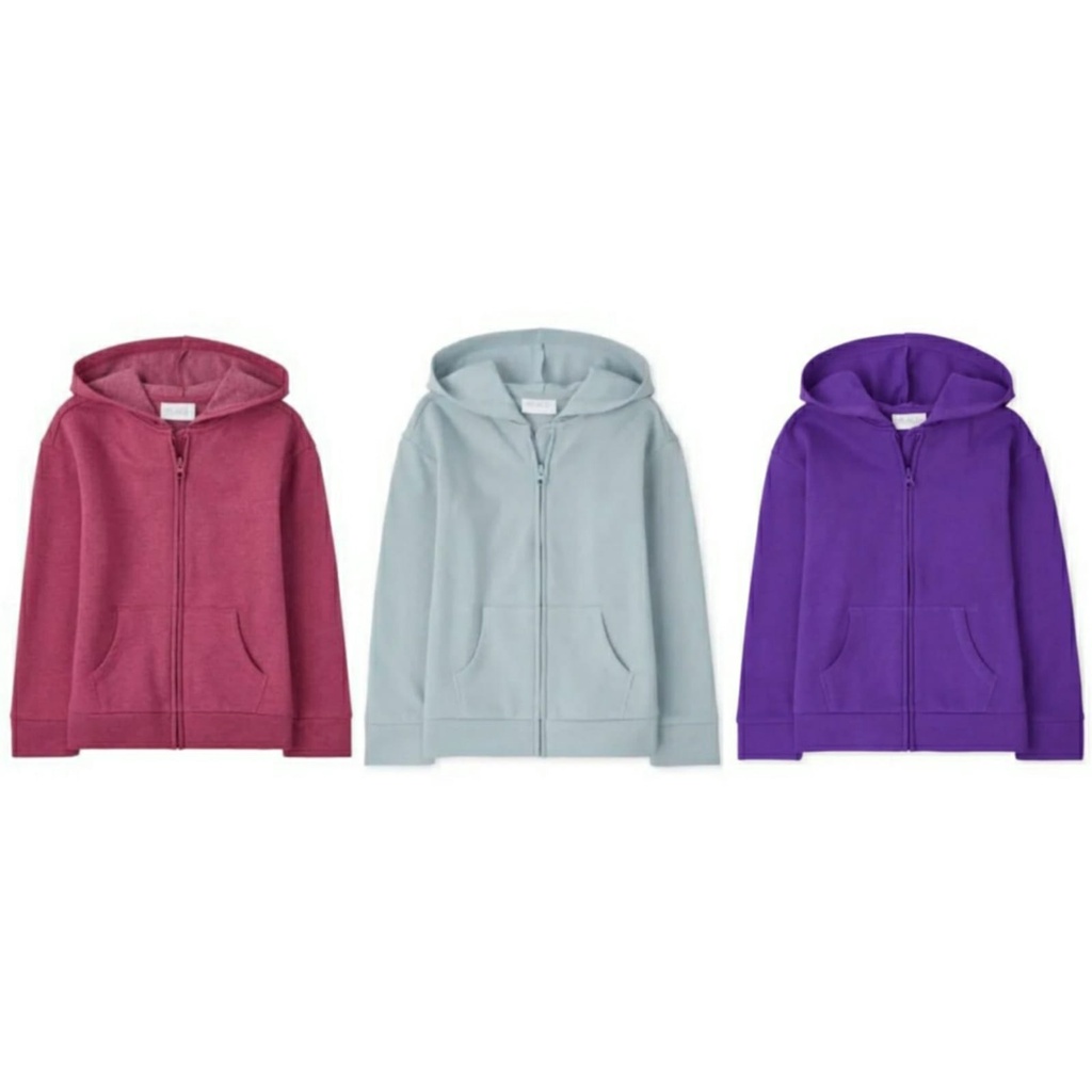 Jaket Anak Perempuan Model  Hoodie Polos tcp024