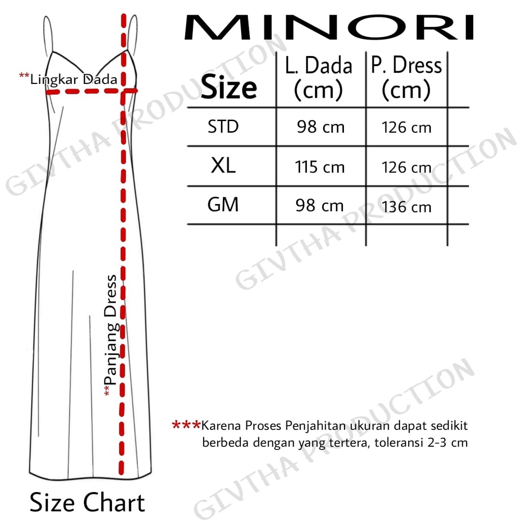 Long Dress Satin Wanita Bahan Saten Tali kecil Korea