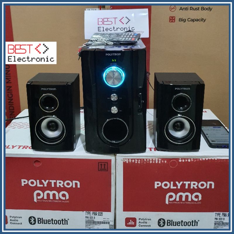 Jual SPEAKER AKTIF POLYTRON PMA 9320 PMA9320 PMA9320 RADIO + BLUETOOTH PMA 9300 Shopee Indonesia