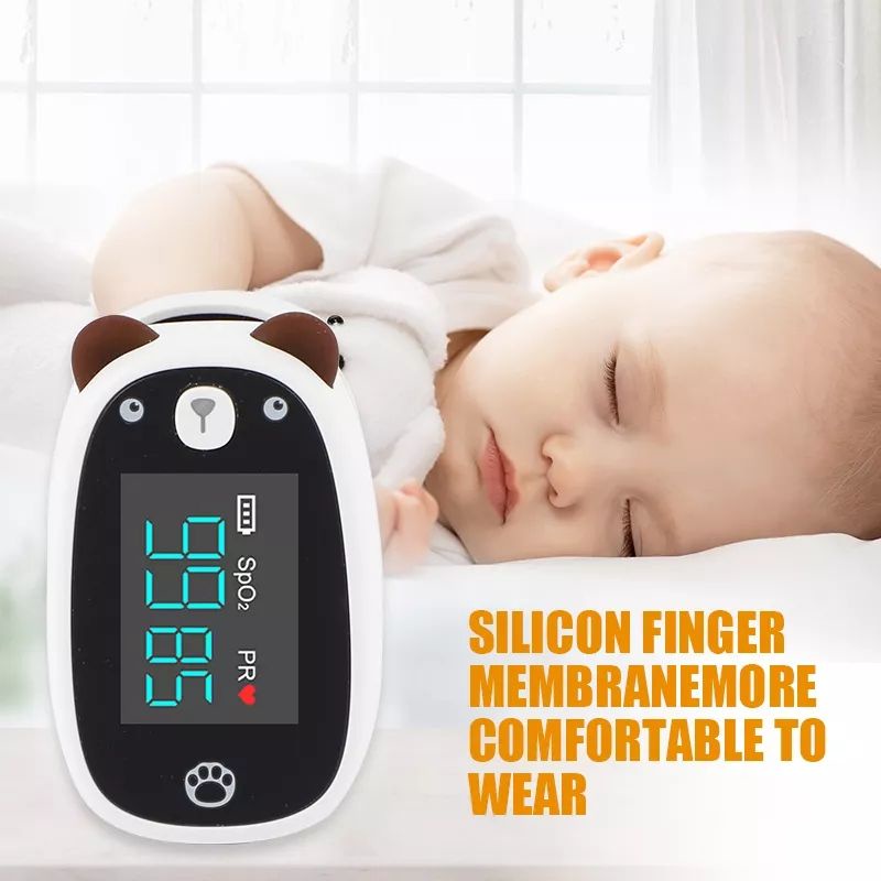 FINGERTIP PULSE OXIMETER FOR BABY AND KIDS OTOMATIS DIGITAL ALAT UKUR SATURASI BAYI NEWBORN DAN ANAK