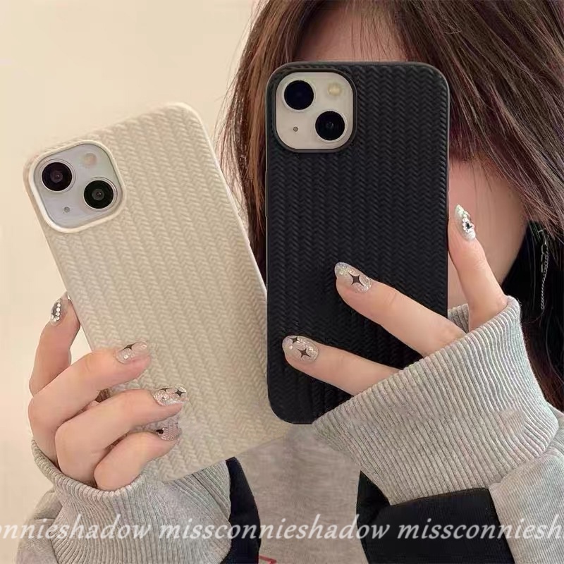 Soft Case Rajut Motif Sweater Untuk iPhone 7Plus 8Plus 11 Pro MAX 12 13 14 Pro MAX 7 8 Plus XR X XS MAX SE 2020