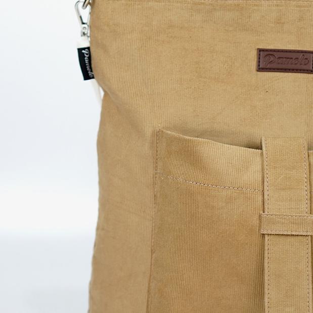 Pamole - Vennesia Series Tote Bag Sling Bag Bahan Corduroy Premium - Army