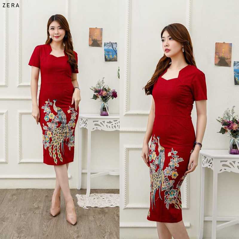 Dress Wanita Batik Couple Modern Dress Batik Modern Gaun Pesta