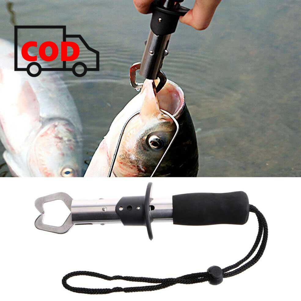 Alat Penangkap Ikan Portable Stainless Steel | Tang Kail Pancing Pengangkat Penjepit Bibir Mulut Fis