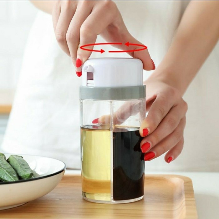 BOTOL TEMPAT MINYAK , Kecap 2 IN 1 ADJUSTABLE Anti Tumpah