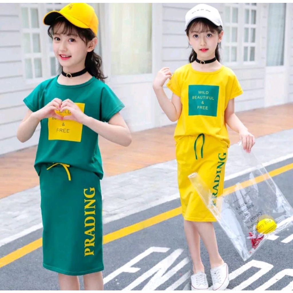 PROMO-SETELAN BAJU KAOS ANAK PEREMPUAN TERBARU UMUR 1-5 TAHUN SETELAN BAJU BAWAHAN ROK KEKINIAN ANAK PEREMPUAN