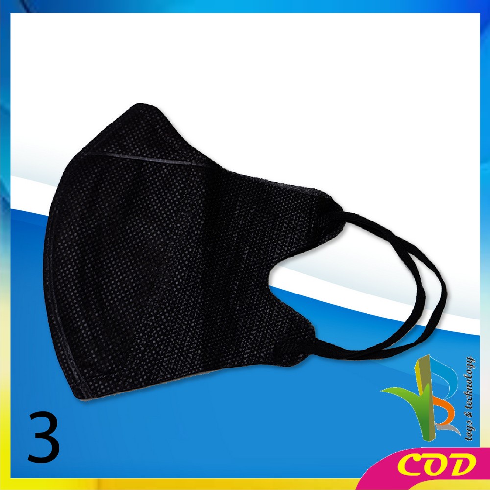 RB-C278 Masker Earloop 3 Ply Isi 10Pcs Masker Duckbil Warna Masker Tali Duck Bill Garis Dewasa Protective Mask