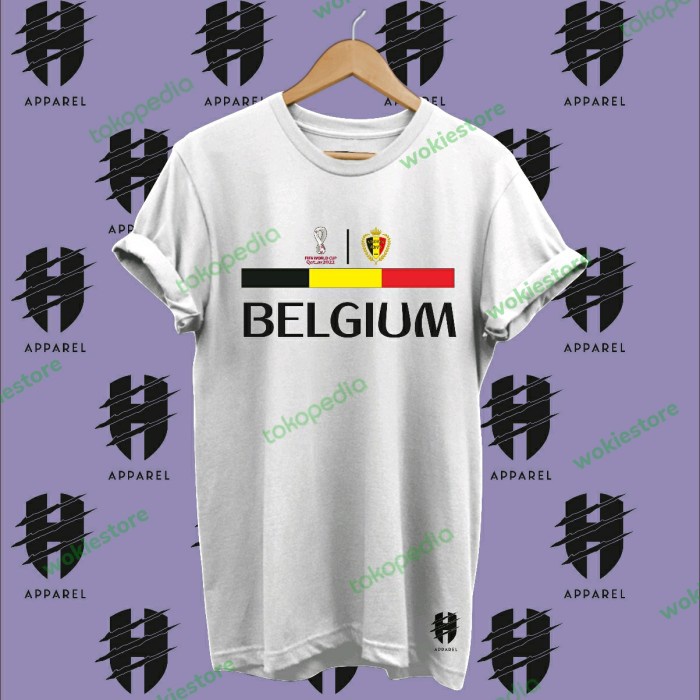 BAJU - KAOS BELGIA TEAM FANS PIALA DUNIA QATAR 2022 - TSHIRT BELGIUM