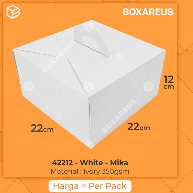 

42212 White | Packaging, Dus Kue, Box Kue, Gift Box, kotak