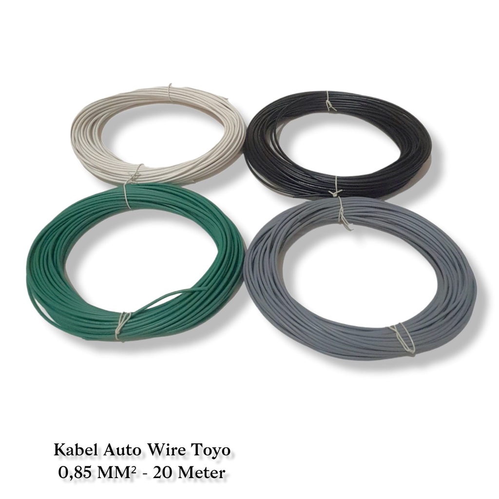 KABEL BINTIK 0.85 MM (20 METER) SERABUT TEMBAGA AUTOWIRE UNTUK MOBIL &amp; MOTOR AUTO WIRE