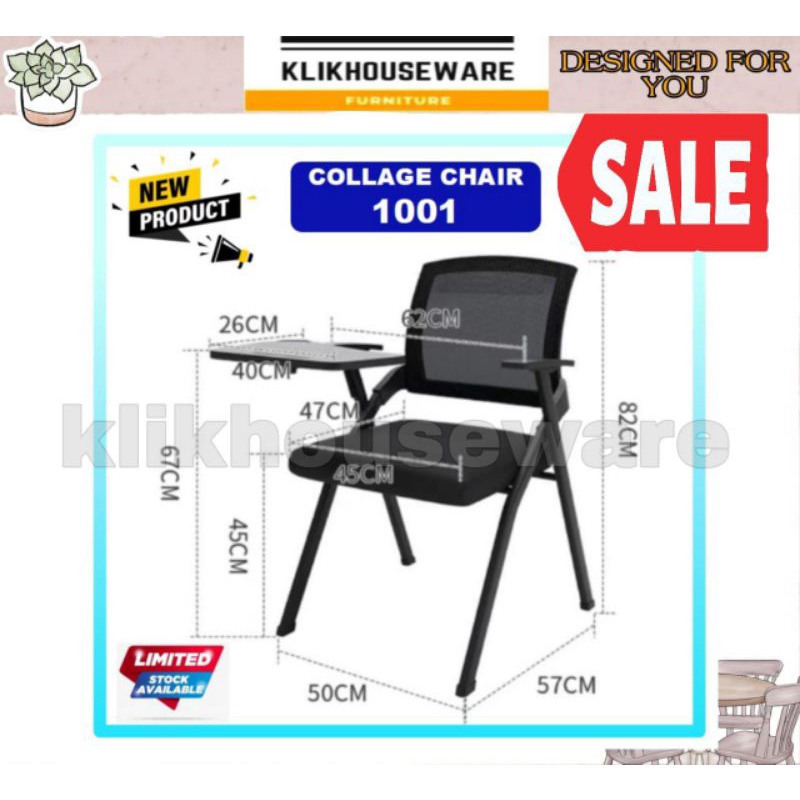 Jual Kursi Kuliah Jaring Lipat Kursi Kantor Kursi Siswa College Chair Shopee Indonesia