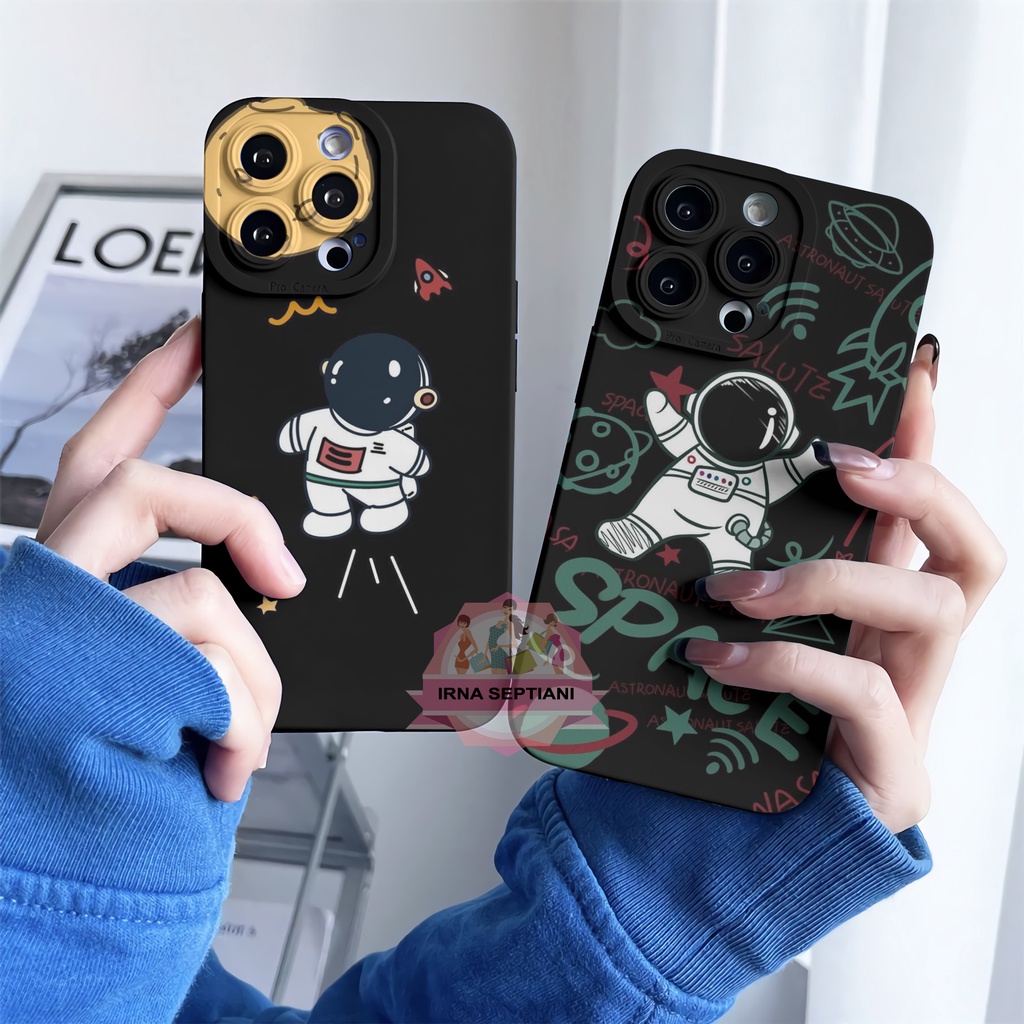 Case Hp silikon astronot procamera Untuk VIV*O Y16 y35 y22 A57 2022 A76 A96 RENO 7Z VIVO Y21 Y21A Y2