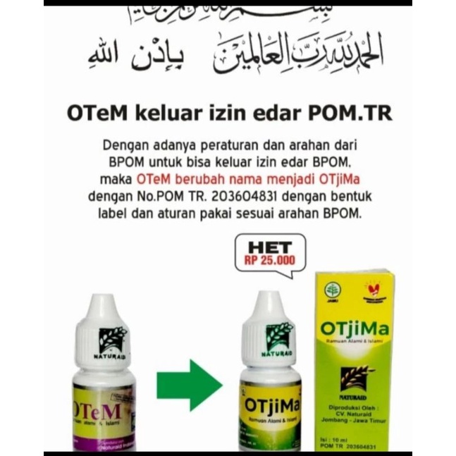 Otem original /obat tetes mata herbal alami madu