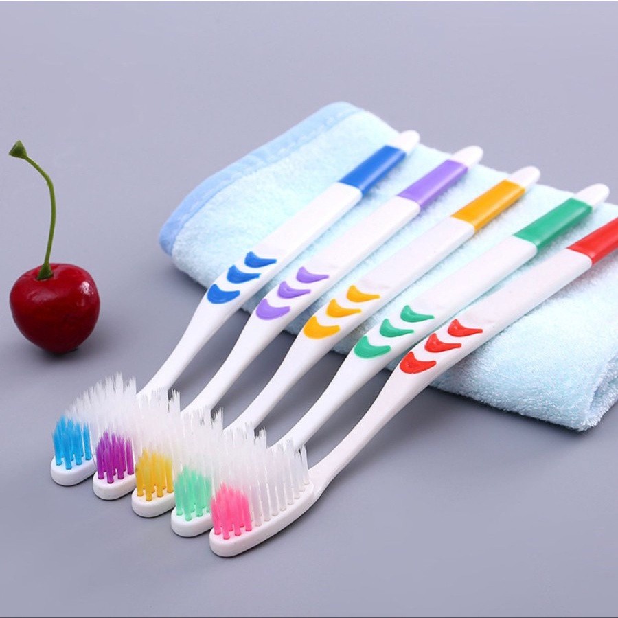 PROMO SIKAT Gigi 1 Pack Isi 4 Pcs YS-1 Sikat Gigi Dewasa Cotton Toothbrush Double Care Sensitive - TERMURAH