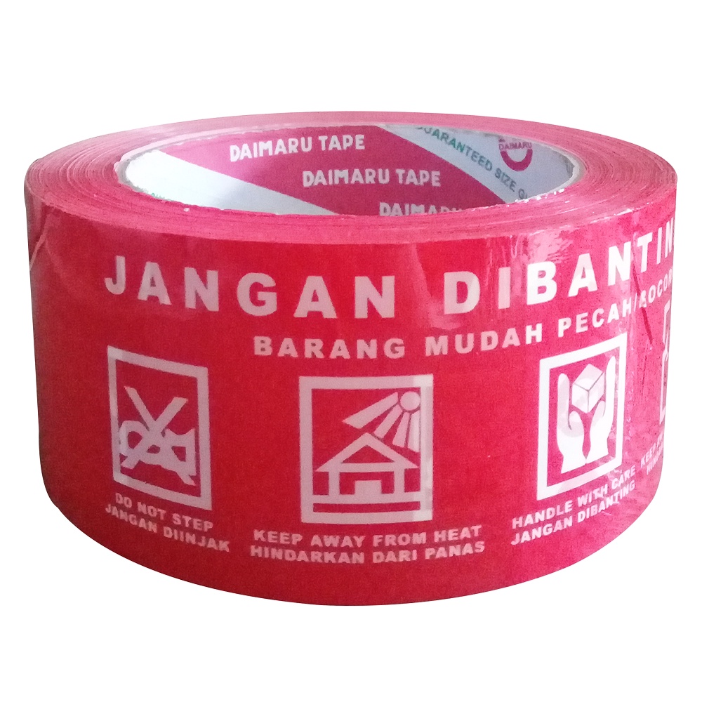 

Lakban Fragile Merah Daimaru Jangan Dibanting 2" x 90 yard