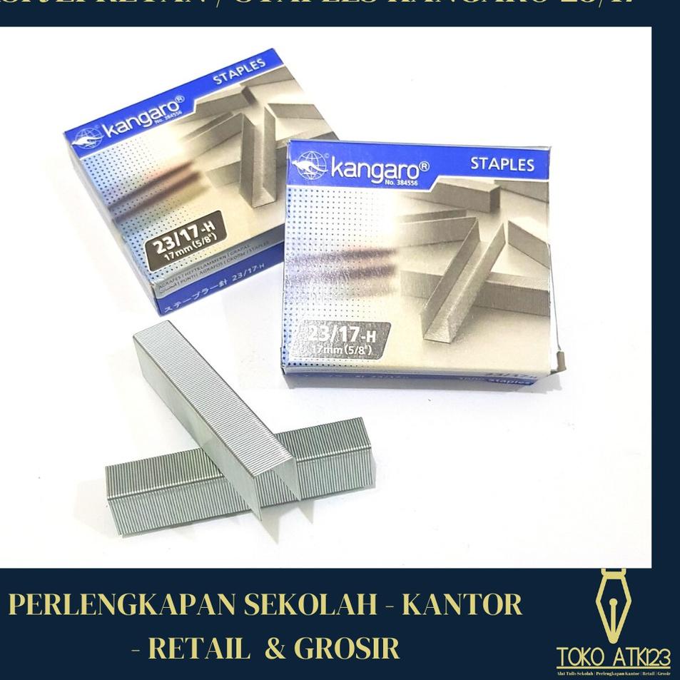 

Super Stok Staples / Isi Jepretan Merk Kangaro No. 23/17-H