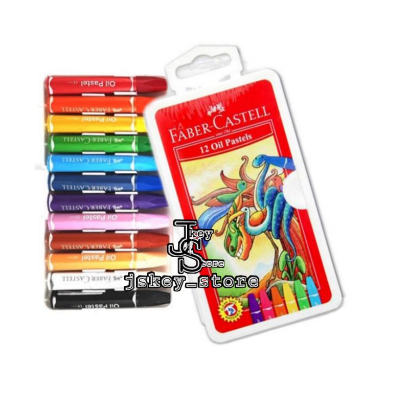 

Oil Pastel 12 Warna Hexagonal Faber Castell / Dry Pastel/ Krayon/ Crayon