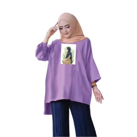 FC - TUNIK BASIC OVERSIZE WANITA HIJAB'S VARIASI 0240 DTF