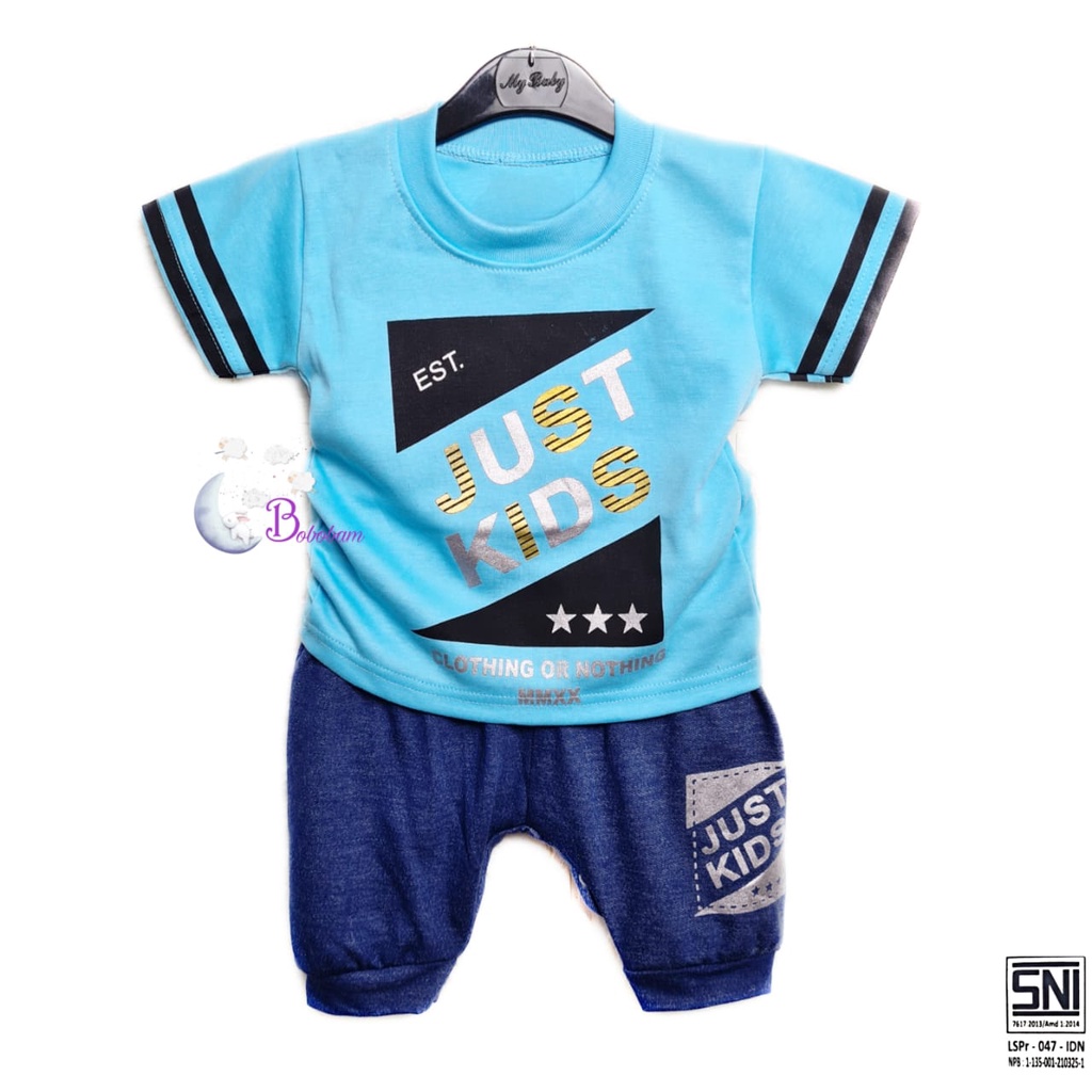 BOBOBAM BAJU BAYI LAKI LAKI SETELAN ANAK COWO LUCU STELAN COWOK 6 12 BULAN KEREN TRENDY KEKINIAN JUST KID