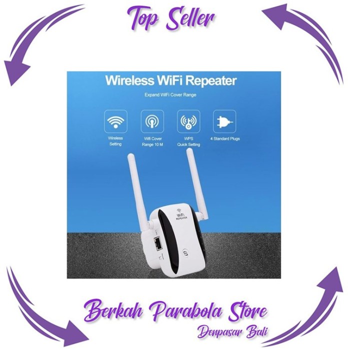 Repeater Wifi Range Extender 300Mbps 2 Antena Produk Terbaik BPS