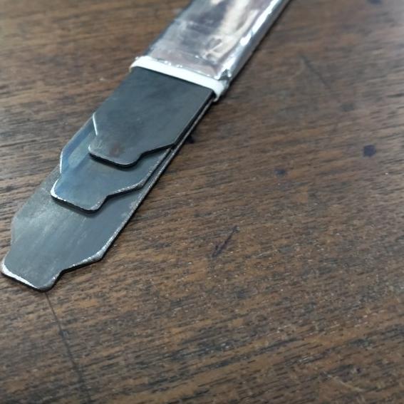 1 PAK PLAT RAPID STAINLESS - SPAREPART HEKTER & MESIN RAPID TEMBAK R23