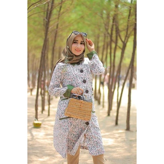 Poeva tuneeca gamis outer shortdress tunik